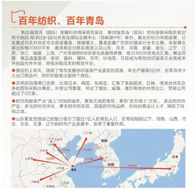 2025青岛(国际)面辅料纱线采购交易会 2025青岛(国际)面辅料纱线采购交易会