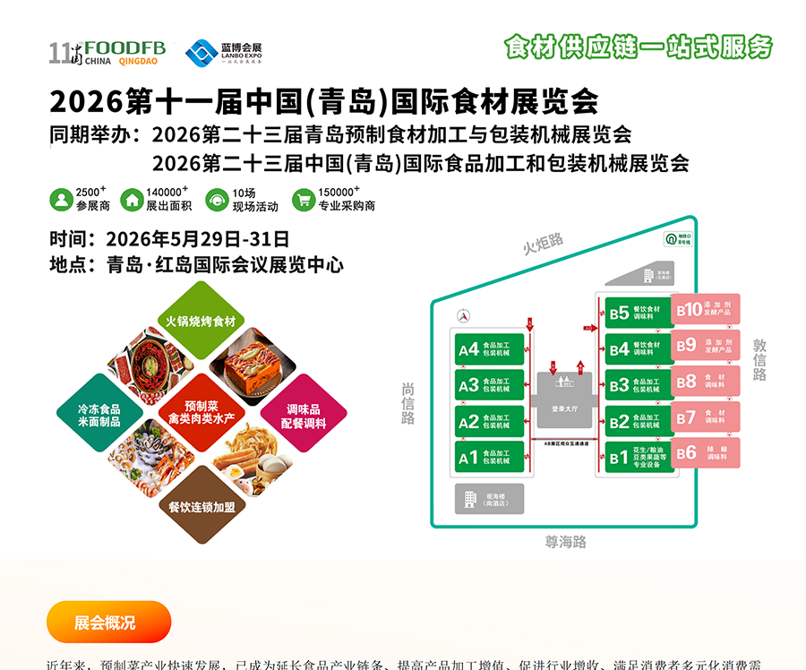 2026第十一届中国（青岛）国际食材展览会  第1张